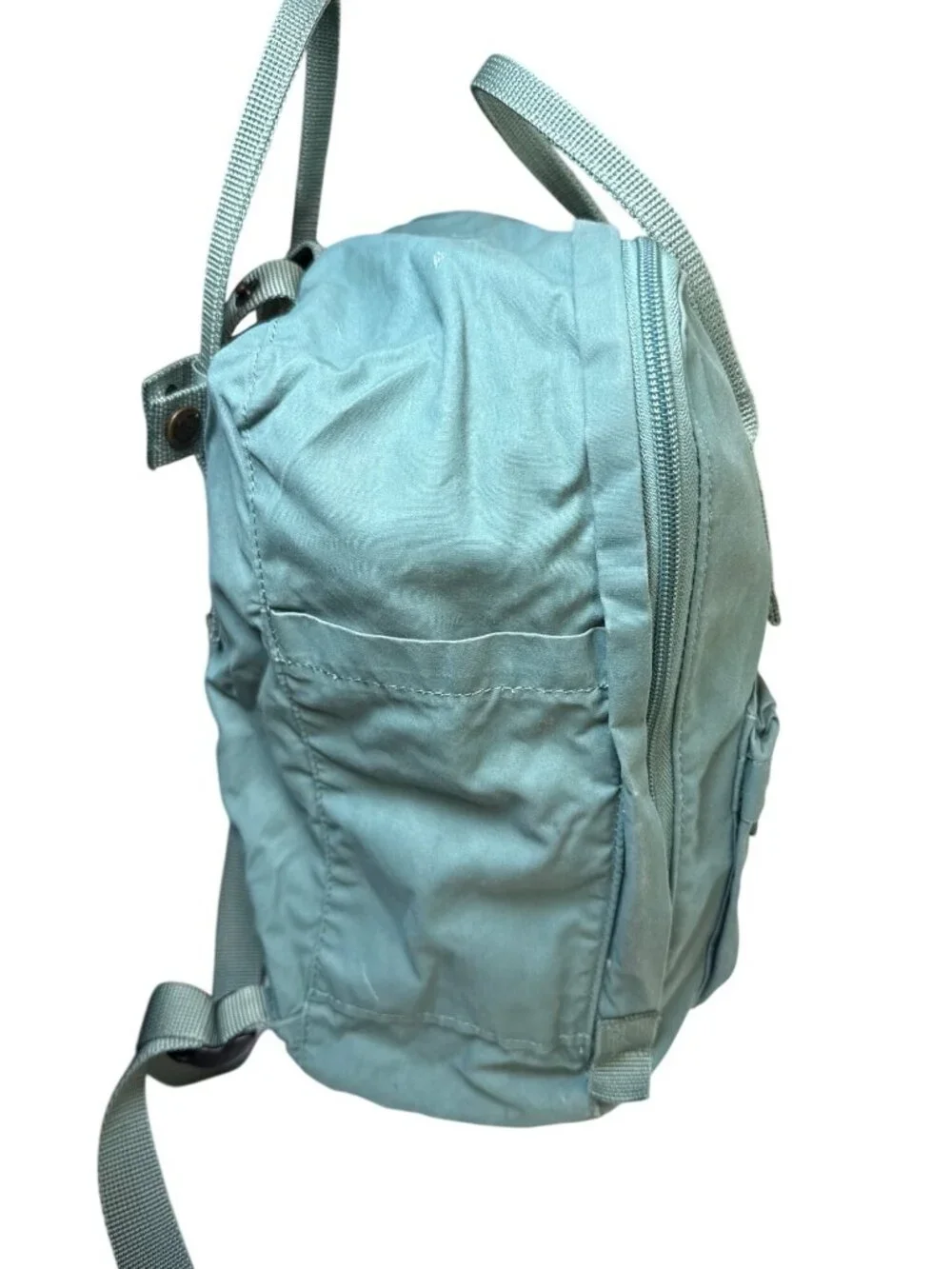 Fjallraven Kanken Classic Backpack in Frost Green Convertible Swedish GUC P7 13